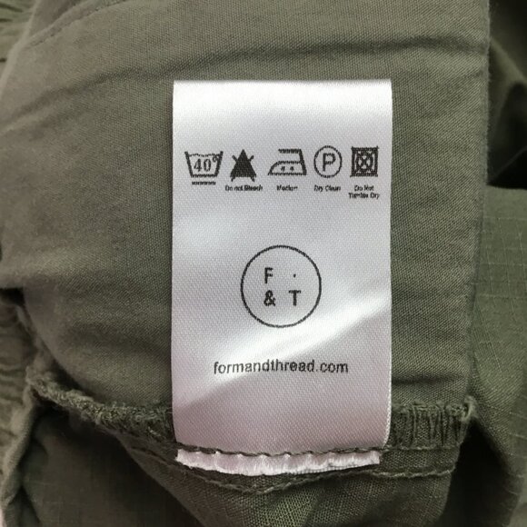 Form & Thread Mens 34 Organic Cotton Olive Elastic Waist Pants Portugal - Picture 10 of 10